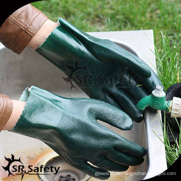 SRSAFETY Green indudstry PVC beschichtete Handschuhe / Arbeitshandschuhe / billigste Handschuhe